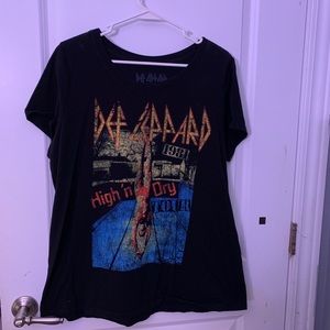 Torrid Def Leppard band tee shirt